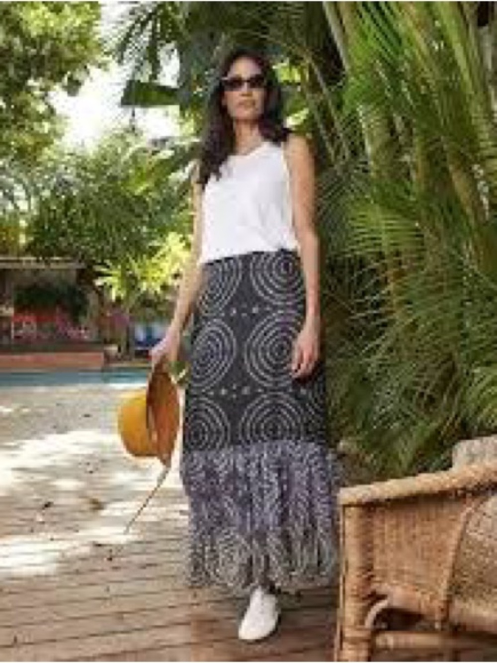 Alembika SPIRALS MAXI SKIRT, CELESTIAL. MSRP 280